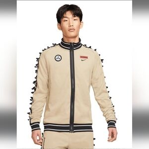 Nike x Acronym NRG Therma Fit Knit Streetwear and Fashion Jacket Beige Black